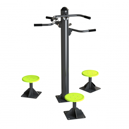 Тренажер уличный Твистер стоя (тройной), ZSO