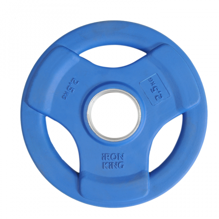 Диск обрезиненный с 3-мя хватами цветной 2,5 кг