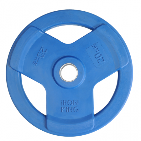 Диск обрезиненный с 3-мя хватами цветной 20 кг