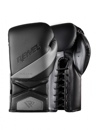 Перчатки боксёрские MX Line MF со шнуровкой, 16 oz, Черный