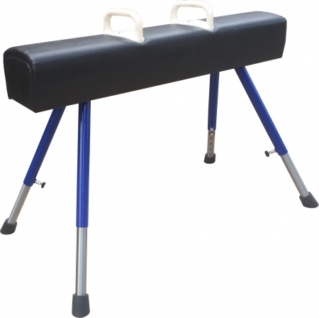 Конь гимнастический маховый, переменной высоты, ручки пластик