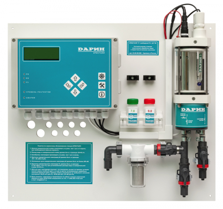 Станция автоматического дозирования Кристалл М свободный хлор, рН, с мембранными насосами