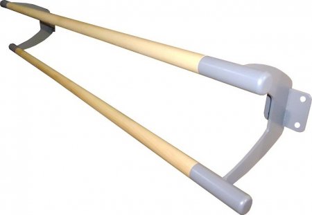 Станок хореографический Премиум двухрядный пристенный, береза/бук, 1,5 м 