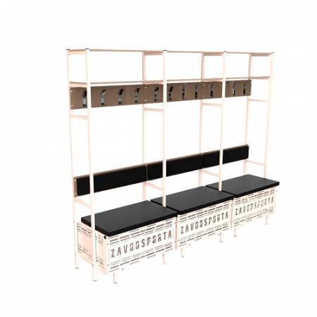 Индивидуальное место хоккеиста, трехсекционное