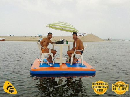 Надувной причал-платформа MegaRaft для отдыха, купания и развлечений на воде