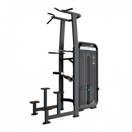 E-7009 Турник, брусья с противовесом, Dip/Chin Assist. Стек 110 кг.