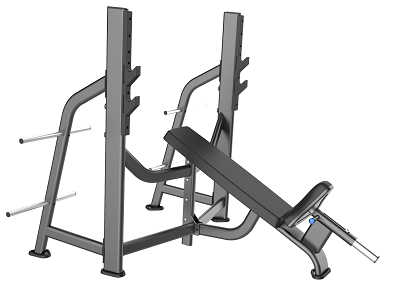 E-7042 Скамья-стойка для жима под углом вверх, Olympic Bench Incline
