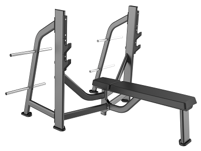 E-7043 Скамья-стойка для жима штанги лежа, Olympic Bench