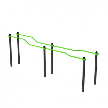 W360 GTO Брусья разноуровневые изогнутые, подходит ОВЗ