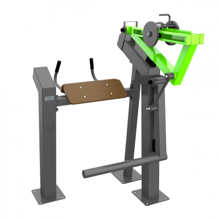 Power-1810 Уличный тренажер Глют-машина, ягодицы, с переменной нагрузкой