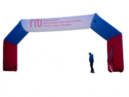 Надувная Арка со скошенными углами Старт, Финиш БЕЗ постоянного поддува