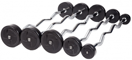 Набор изогнутых штанг, 5 шт, 10-30 кг, шаг 5 кг