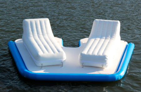 Надувная платформа для отдыха на воде Остров для двоих