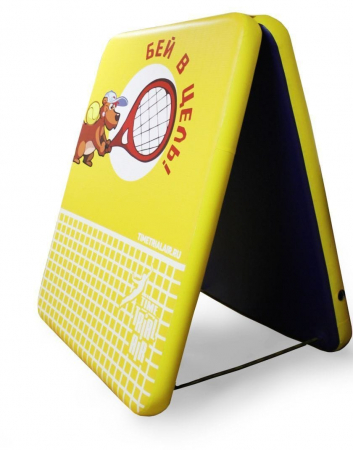 Двухсторонняя надувная стенка для тренировок большого тенниса 