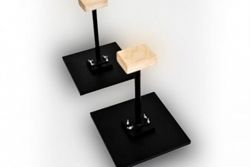 Двойная цирковая трость с раздельными платформами для стойки на руках