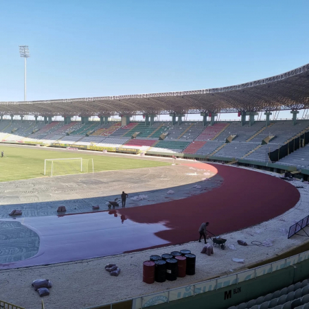 Самовыравнивающееся покрытие для беговых дорожек и спортивных площадок