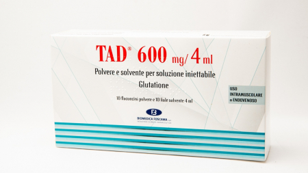 Глутатион ТАД 600 Италия Glutatione Tad600 600 мг по 4 мл для капельниц 10 ампул